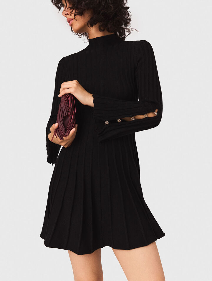 Robe courte en maille
