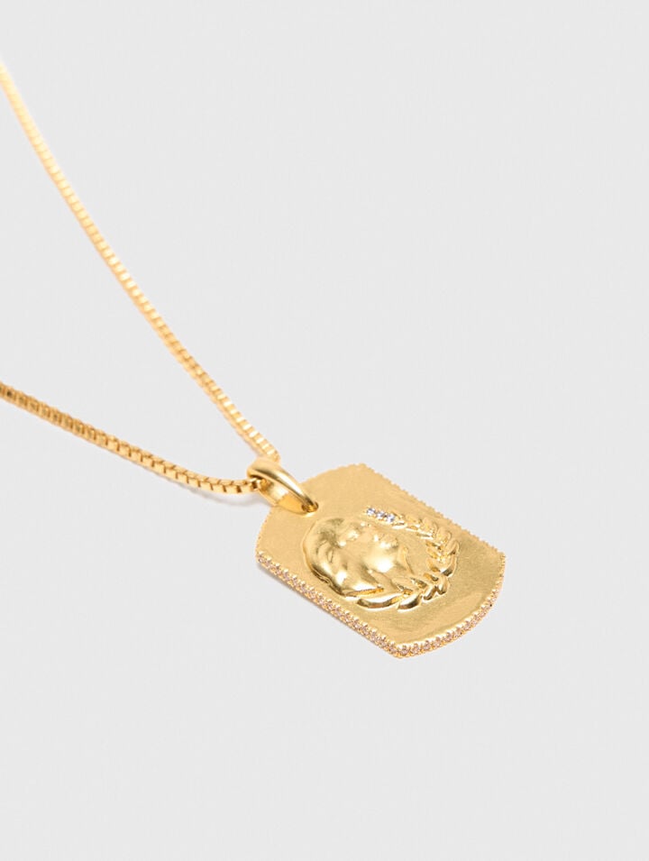 Collier plaque signe du zodiaque