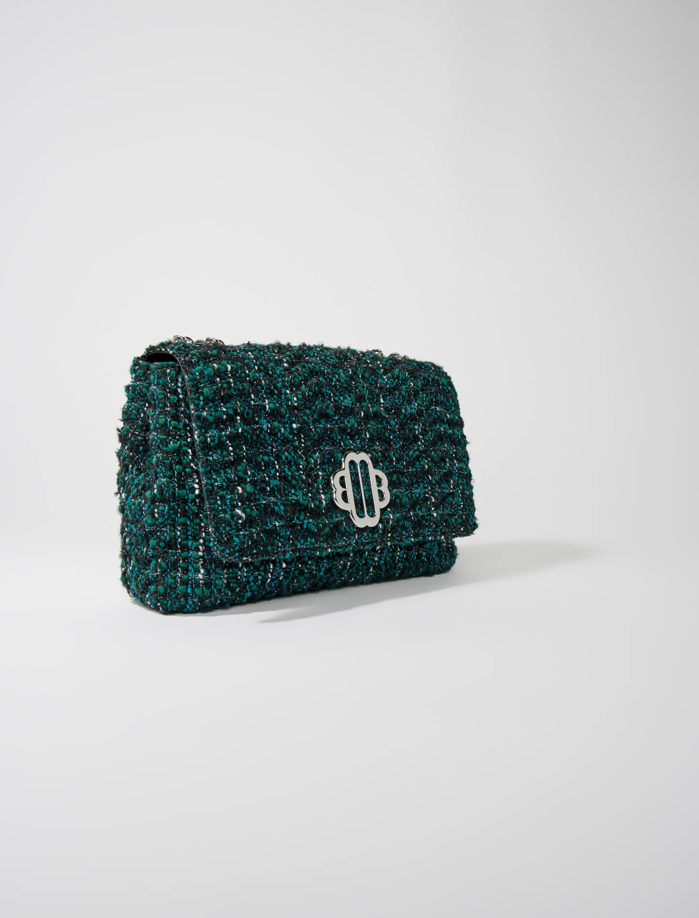 Clover bag in tweed Green For Women | Maje