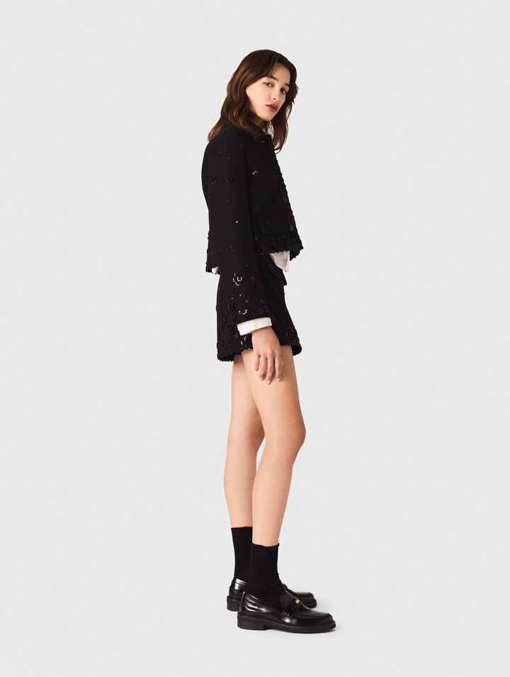 Veste courte brodée