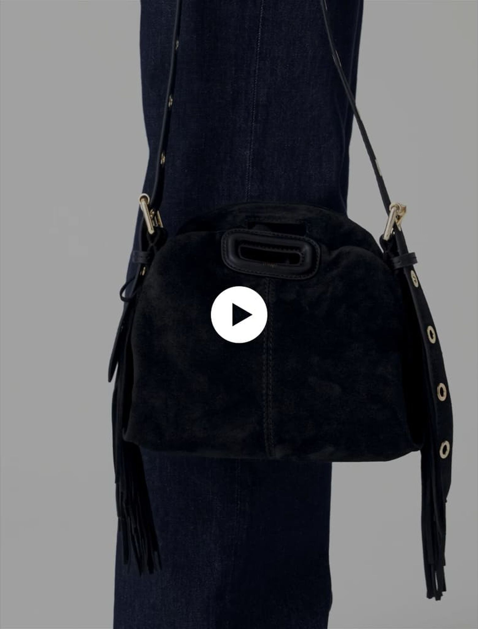 Sac Miss M mini en cuir su&egrave;de