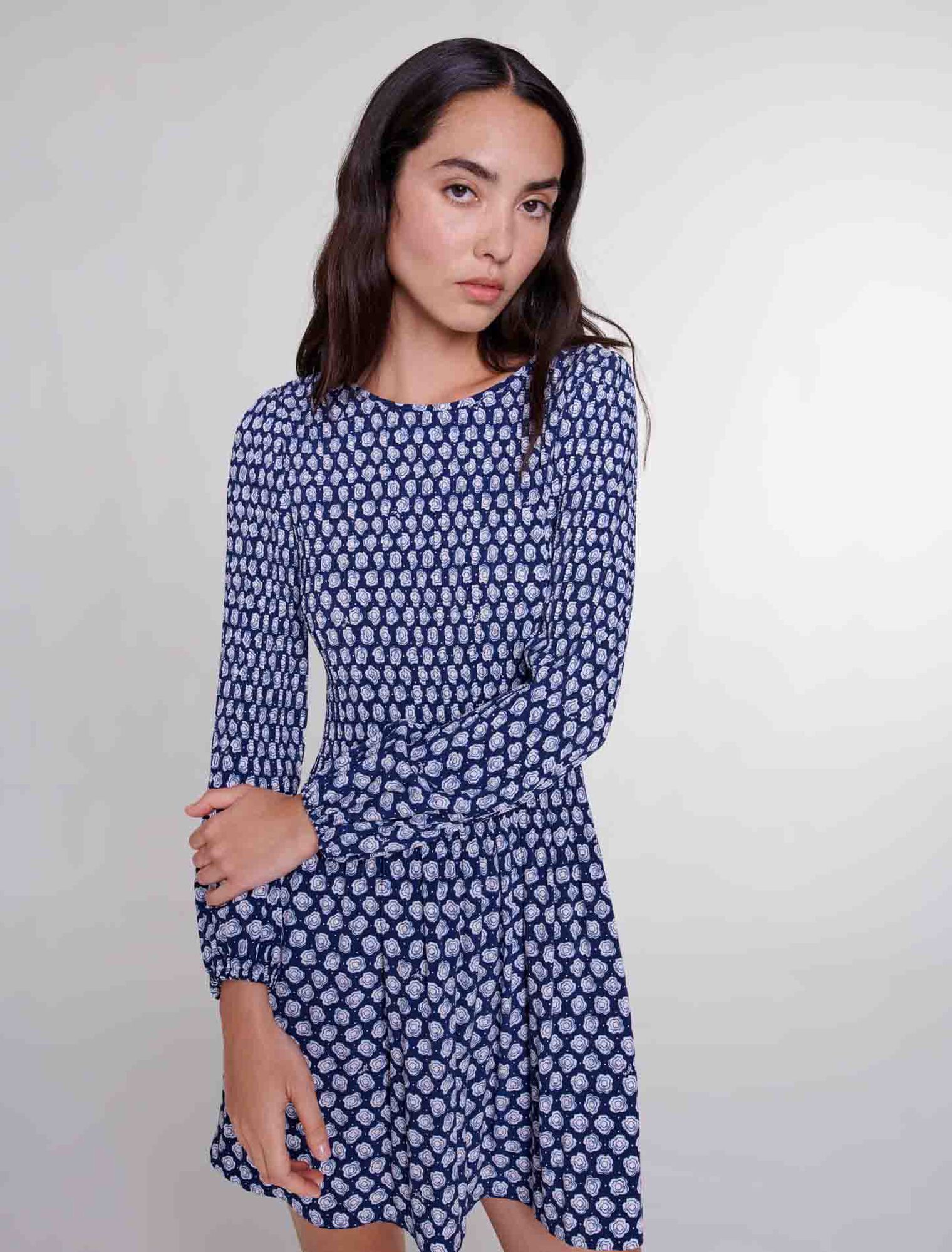 Robe courte fleurie