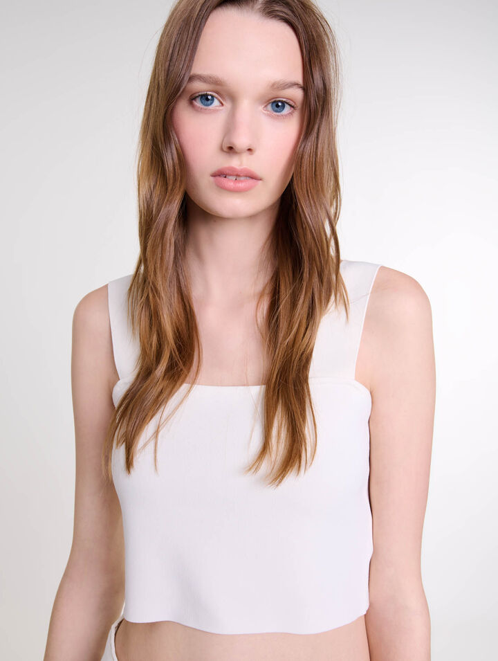 Knit crop top
