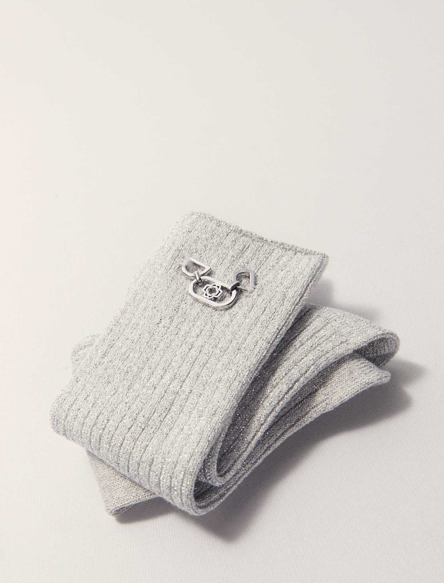 Lurex socks Black / Gray For Women | Maje