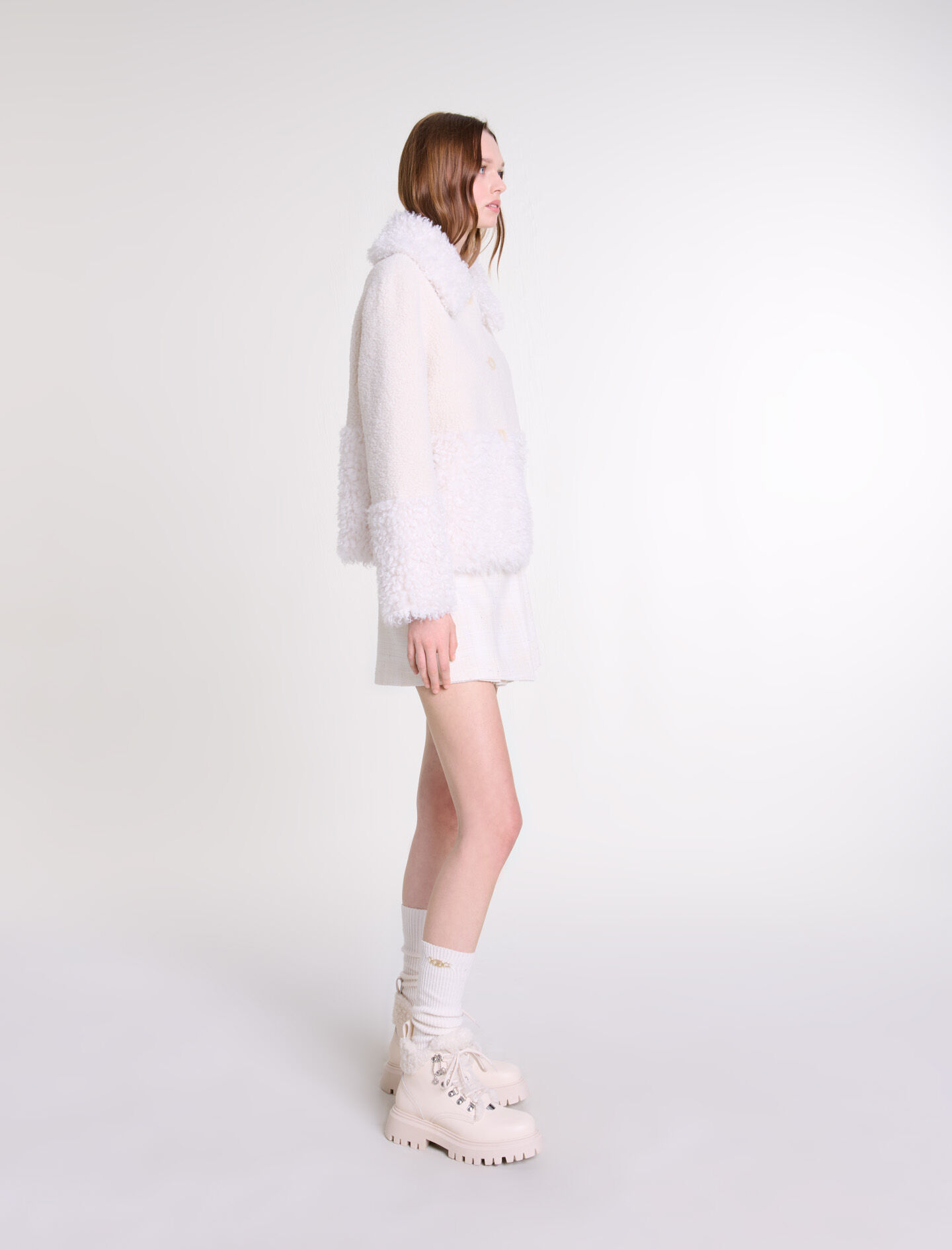andmary Ange short coat  Ivory/アイボリー ANDMARY】Ange short coat