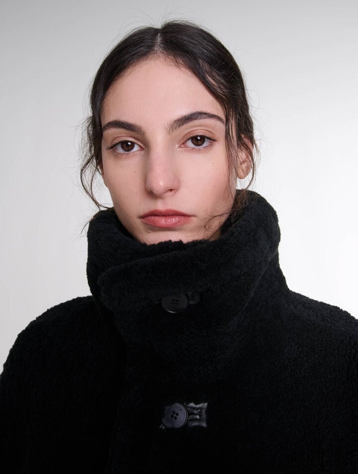 Manteau en cuir réversible