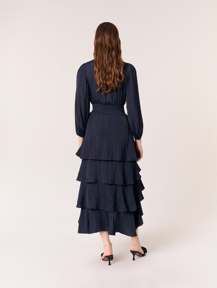 Ruffled maxi dress