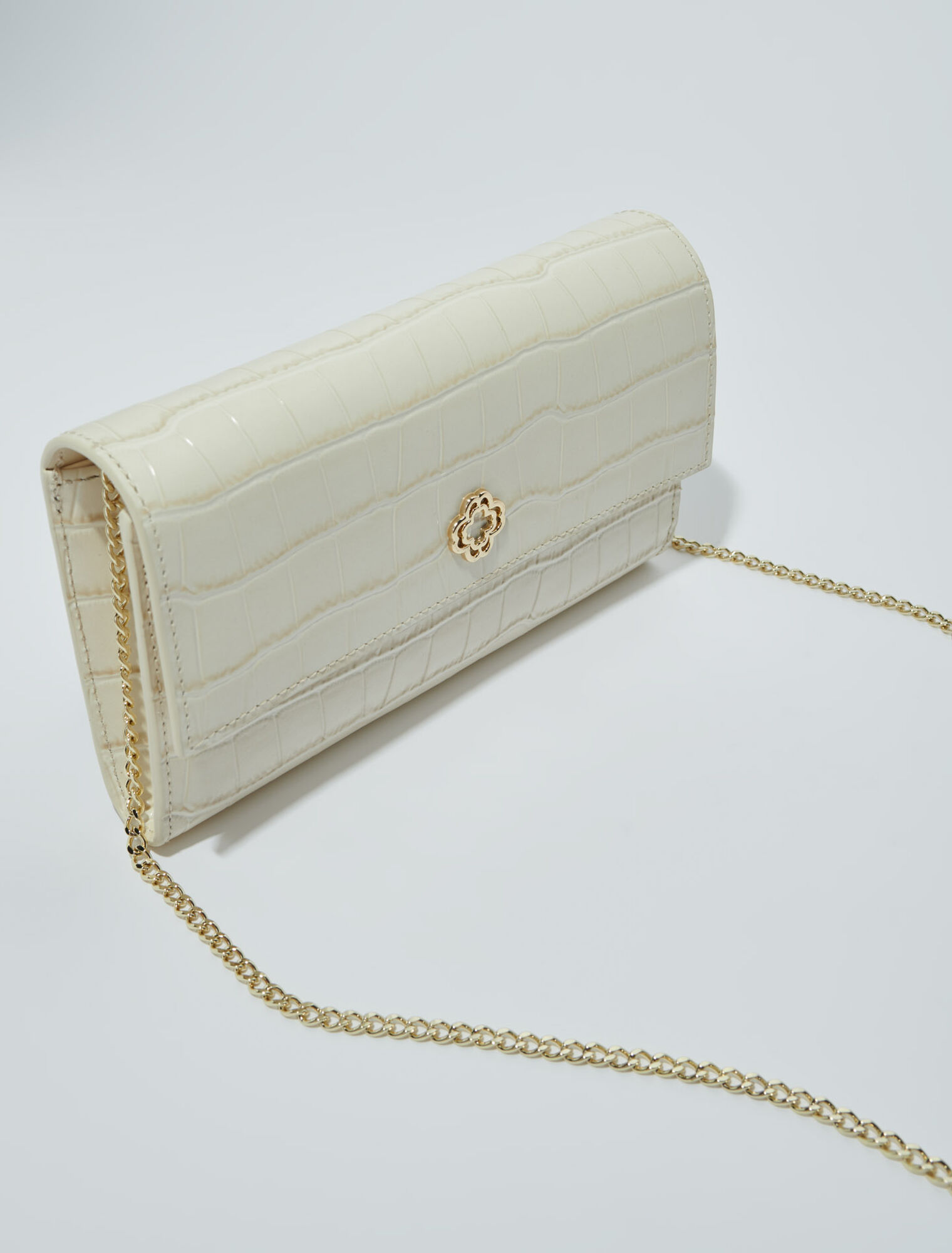 Sac en cuir embossé croco