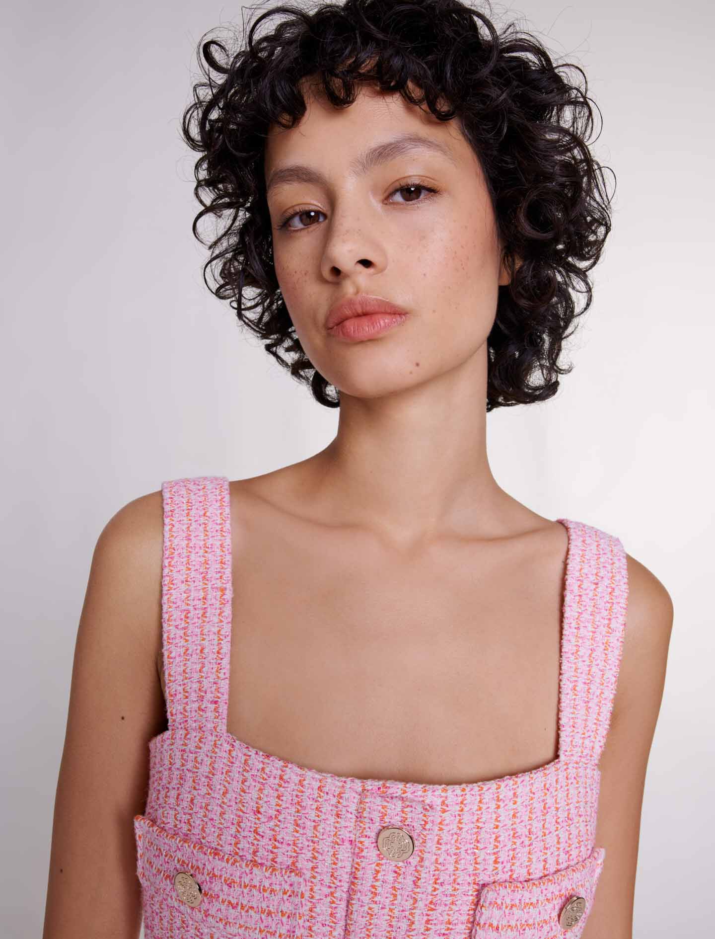 Fringe Tweed Jumpsuit - Marsyangde