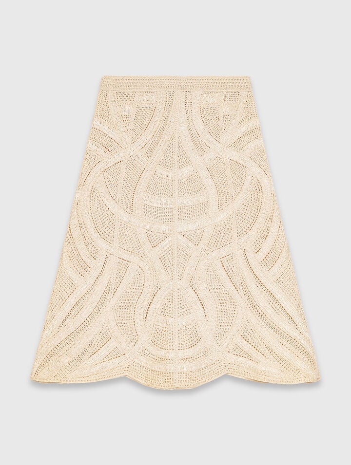 Jupe longue en crochet