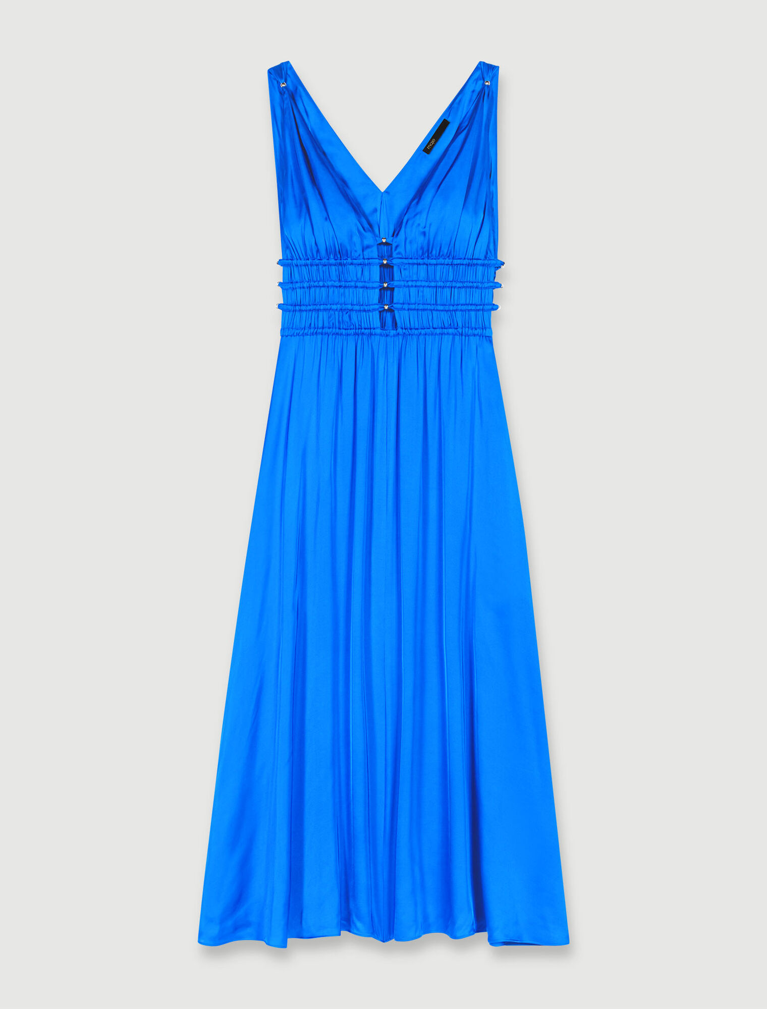 Robe satinée ajourée