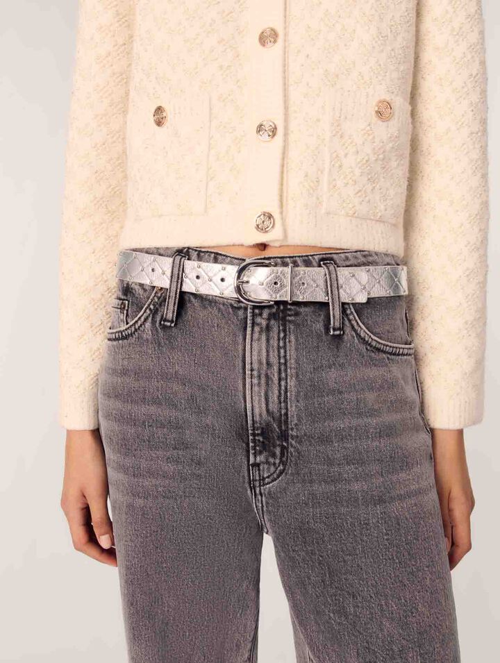 Cardigan court effet tweed
