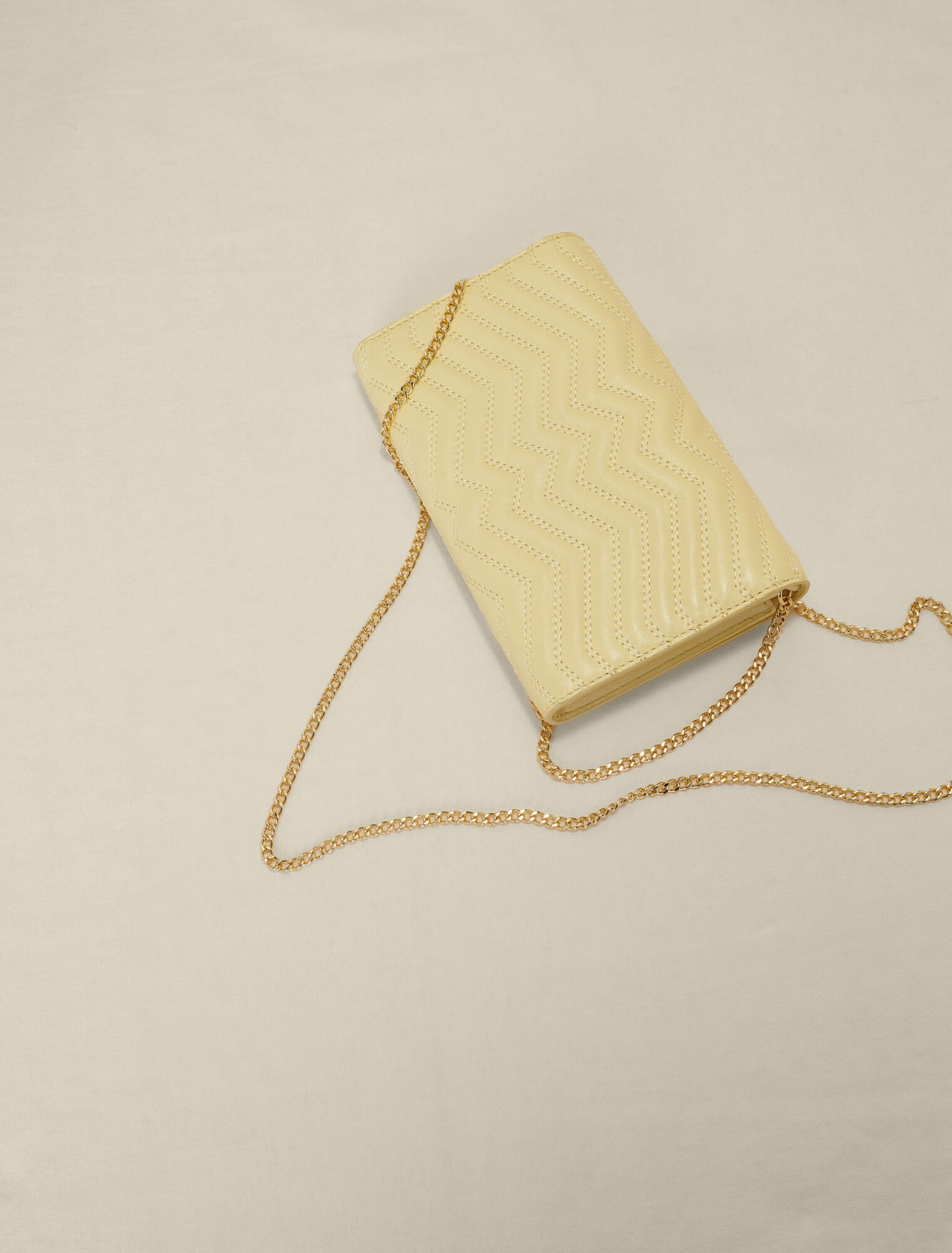Leather wallet on chain