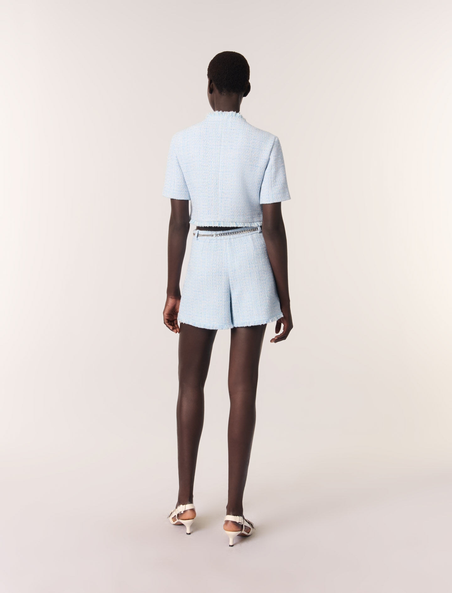 激安単価で with shorts Tweed belt Maje | Women For Blue パンツ