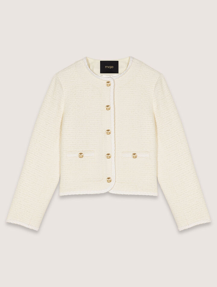 Short tweed jacket