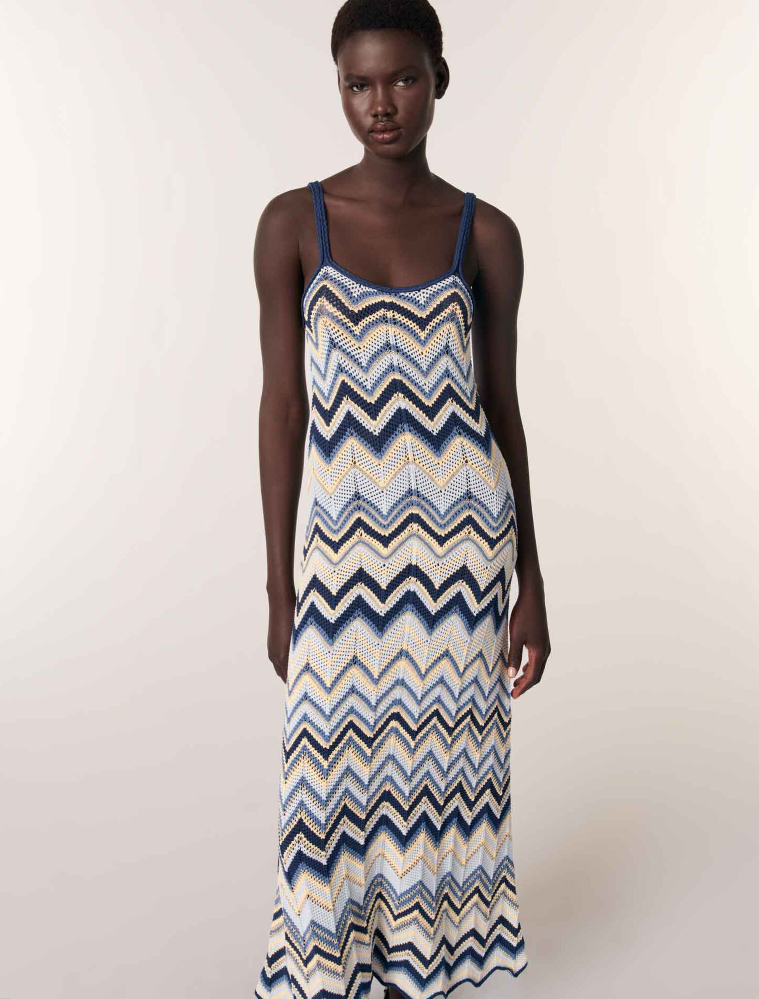 Robe longue en crochet