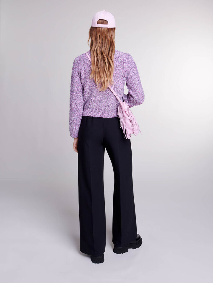 Cardigan en maille à sequins