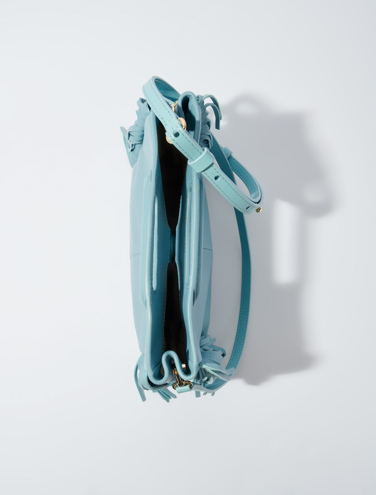 Sac M en cuir à franges