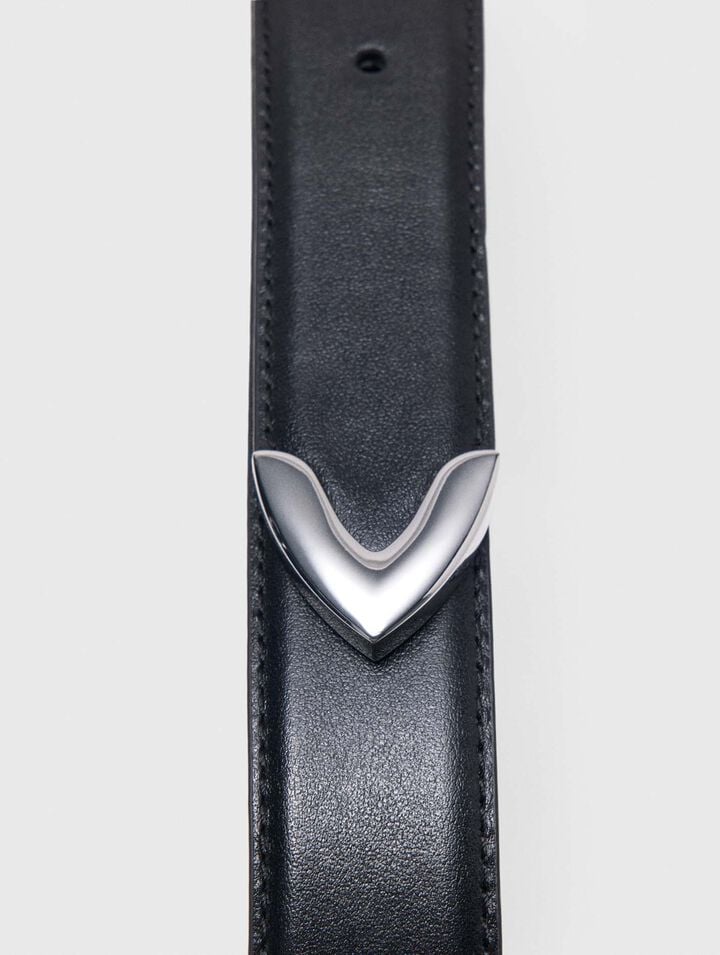 Ceinture en cuir lisse