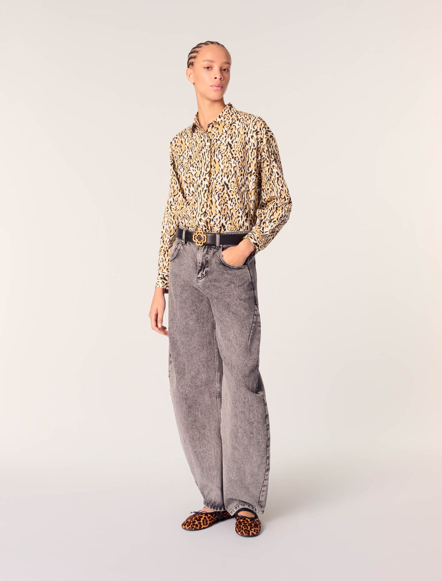 Chemise à imprimé leopard