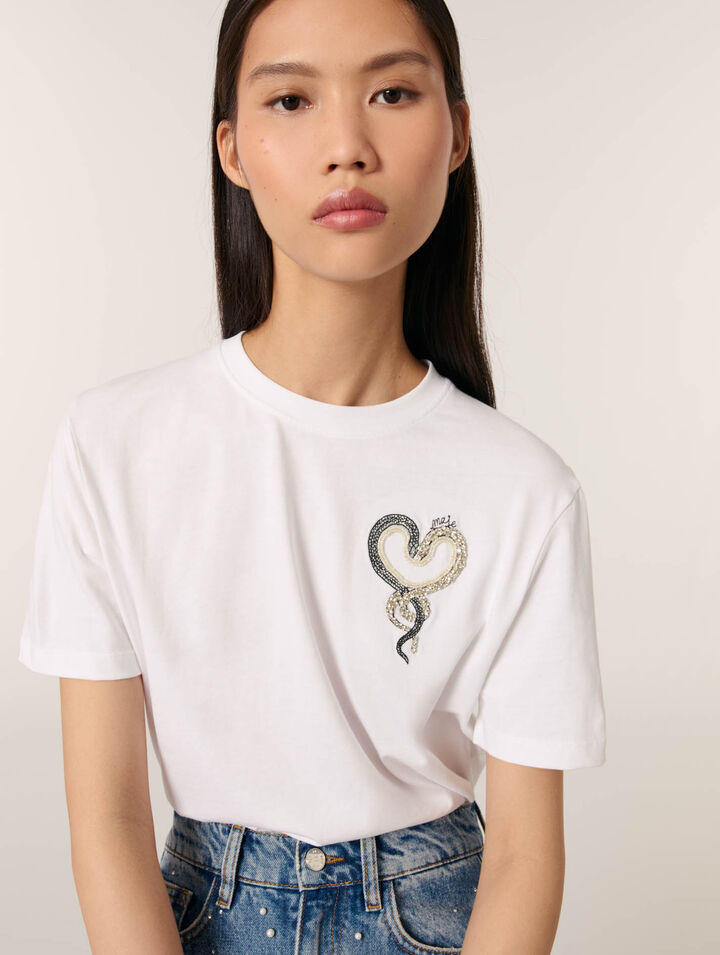 Tee-shirt brodé