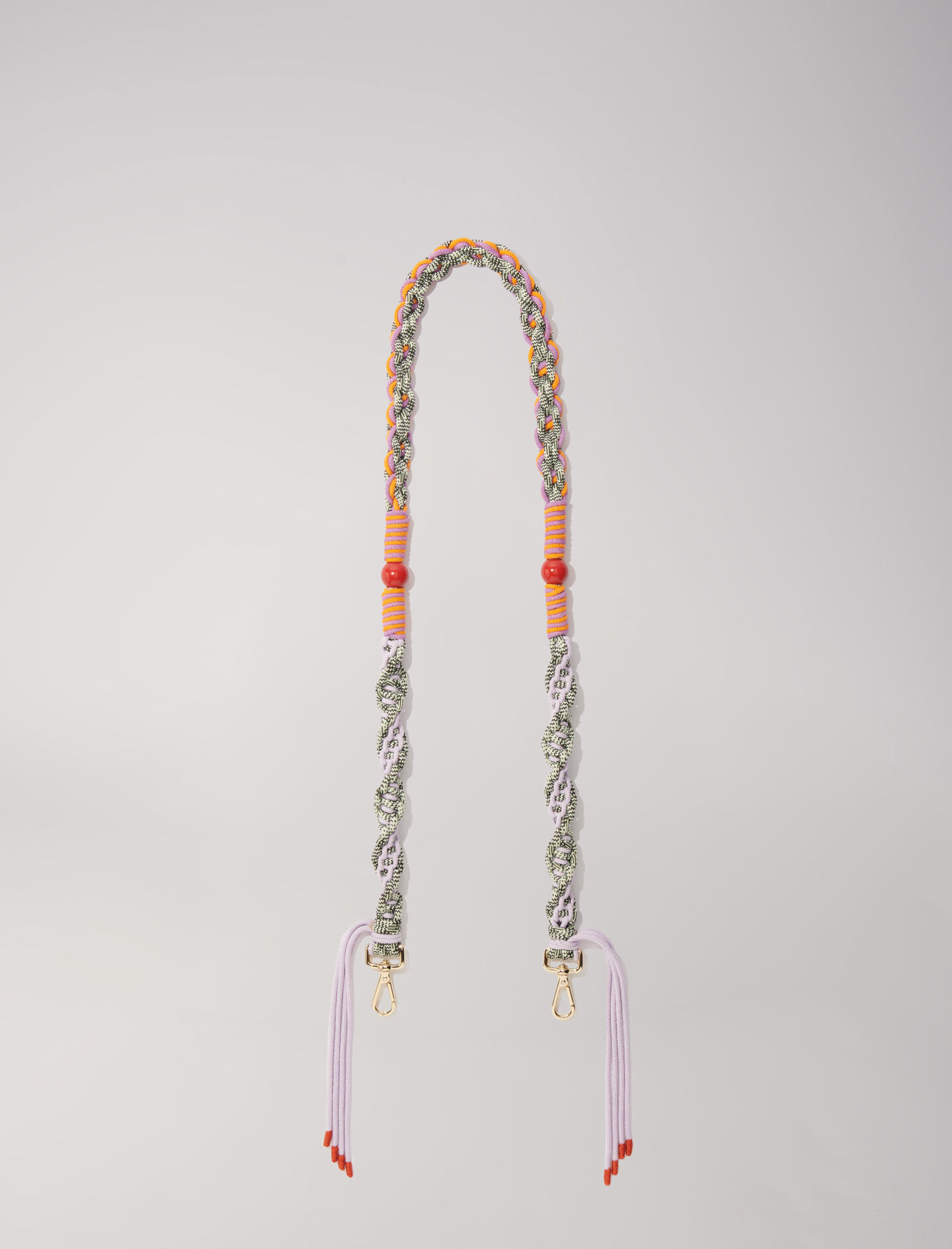 Braided shoulder strap