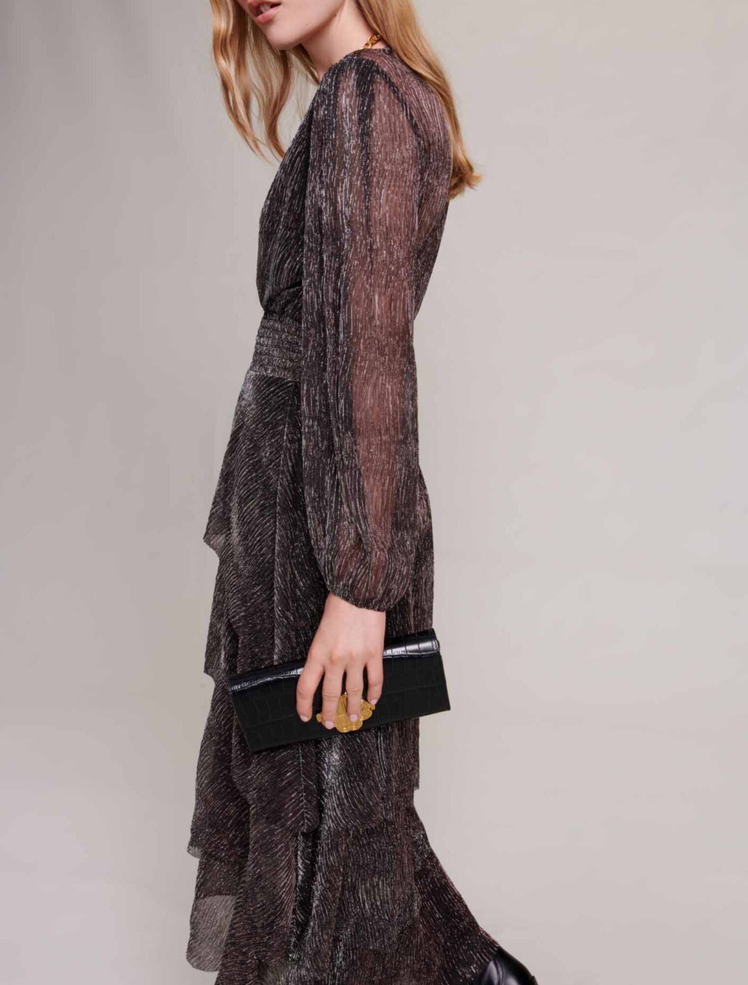 Ruffled maxi dress