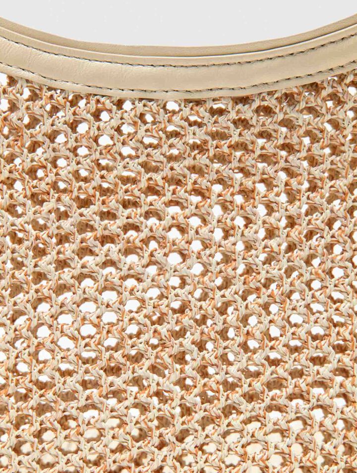 Sac hobo en mesh &agrave; franges