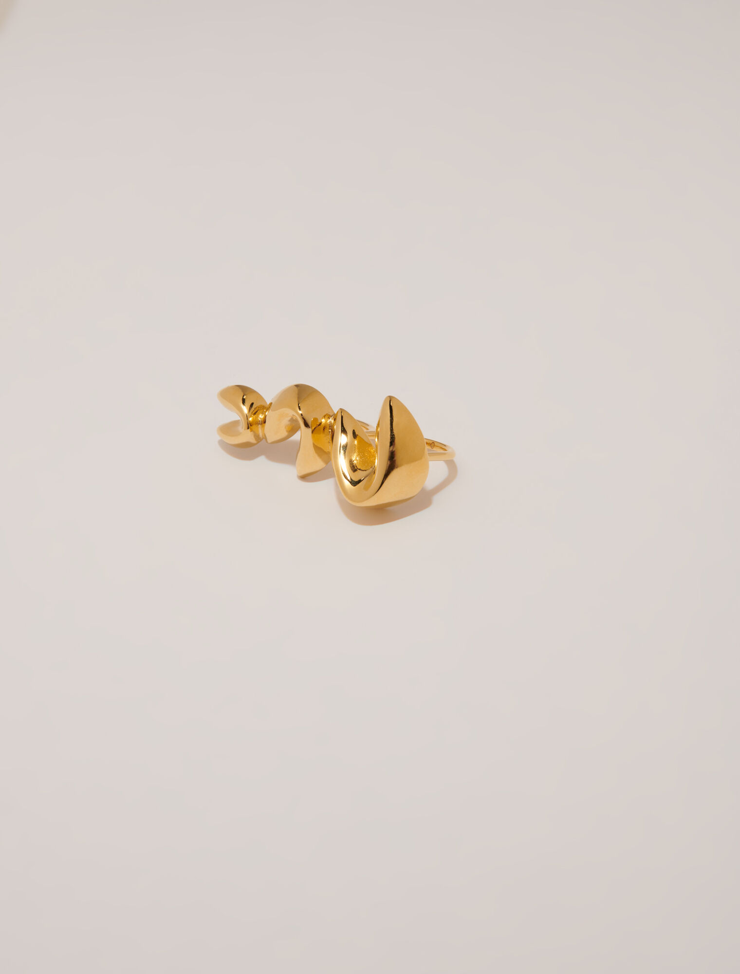 Triple fortune cookie ring