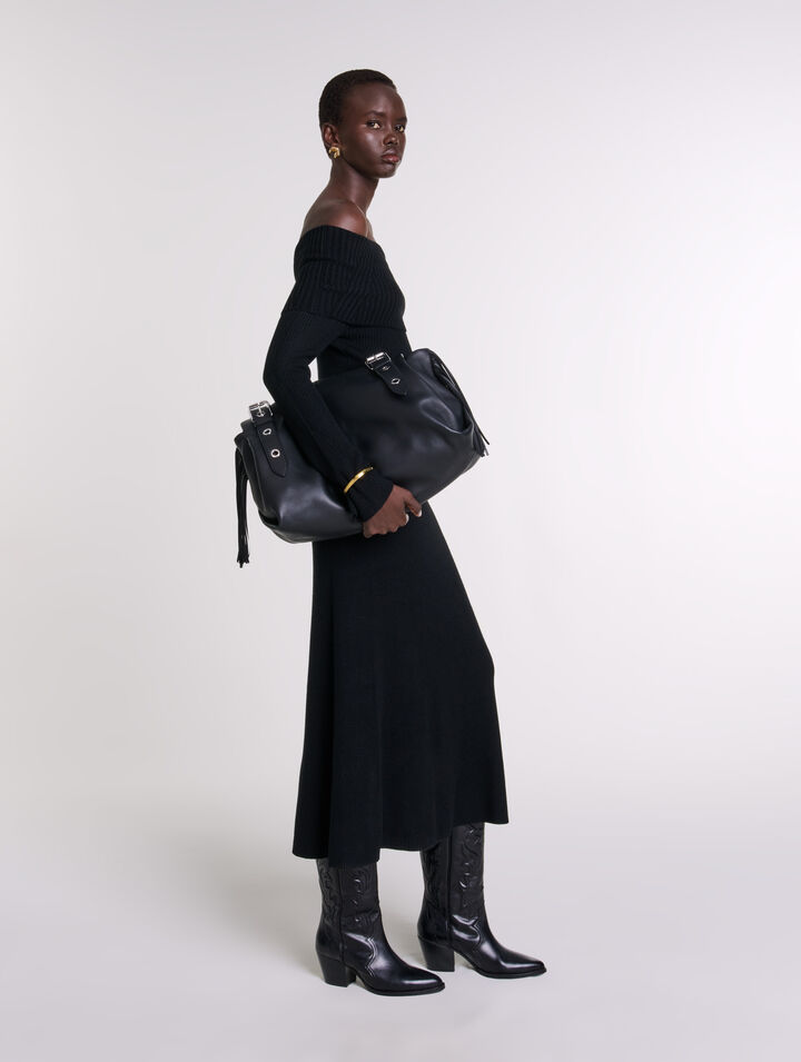 Robe longue en maille