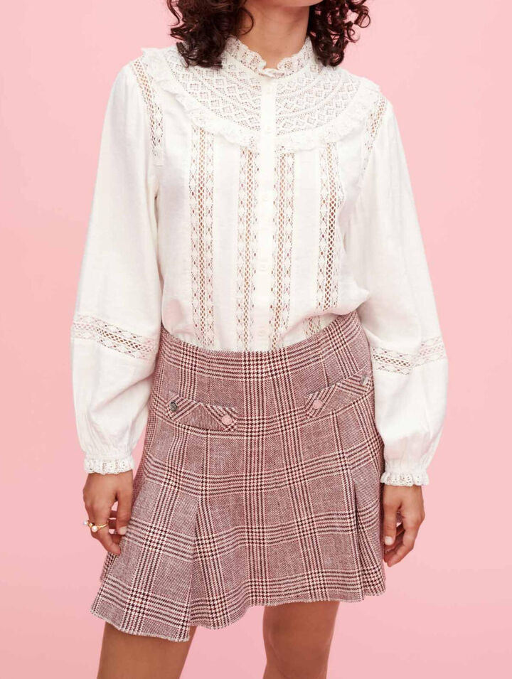 Chemise à broderies anglaises