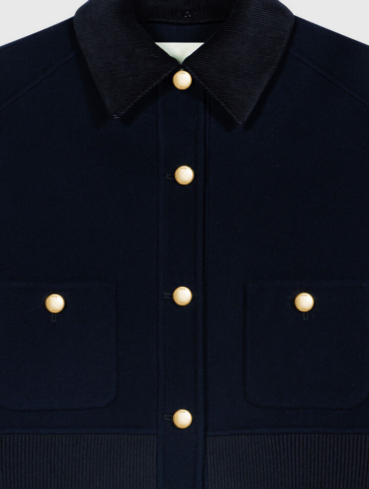 Blouson court en double face