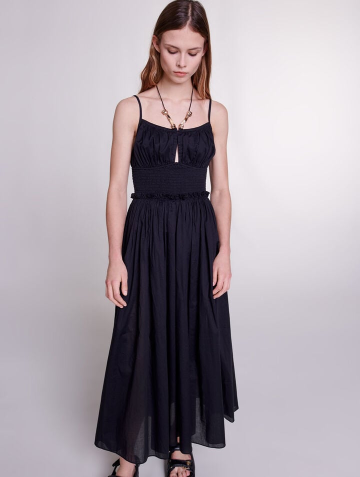 Robe à liens perlés