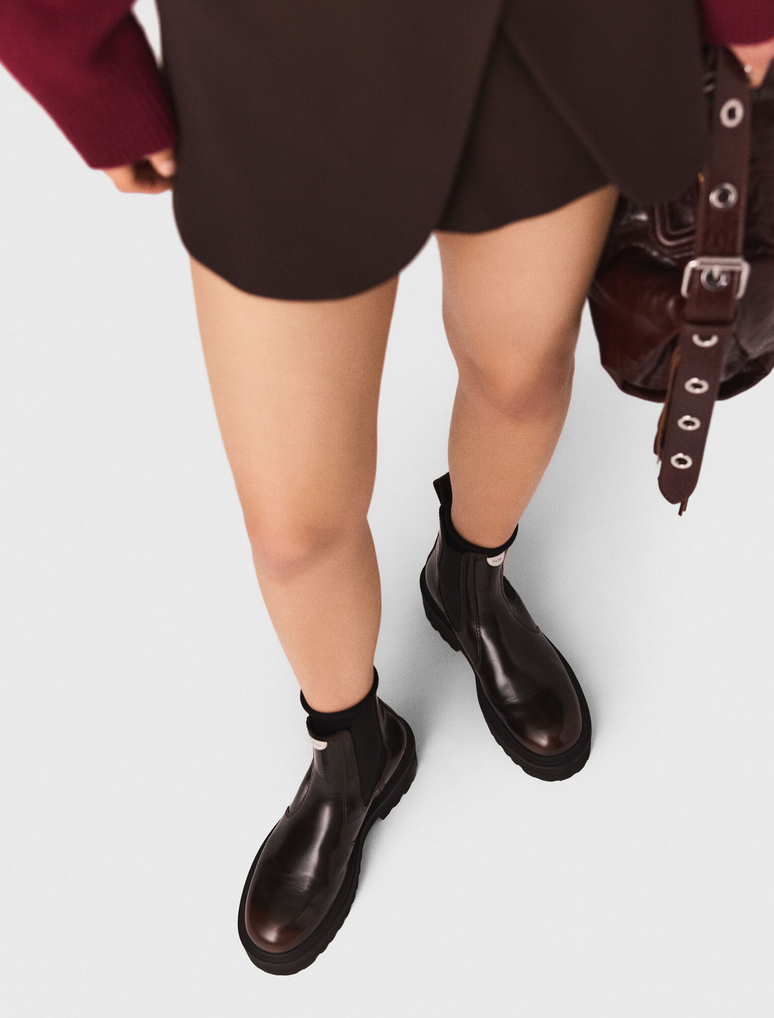 Paneled skort