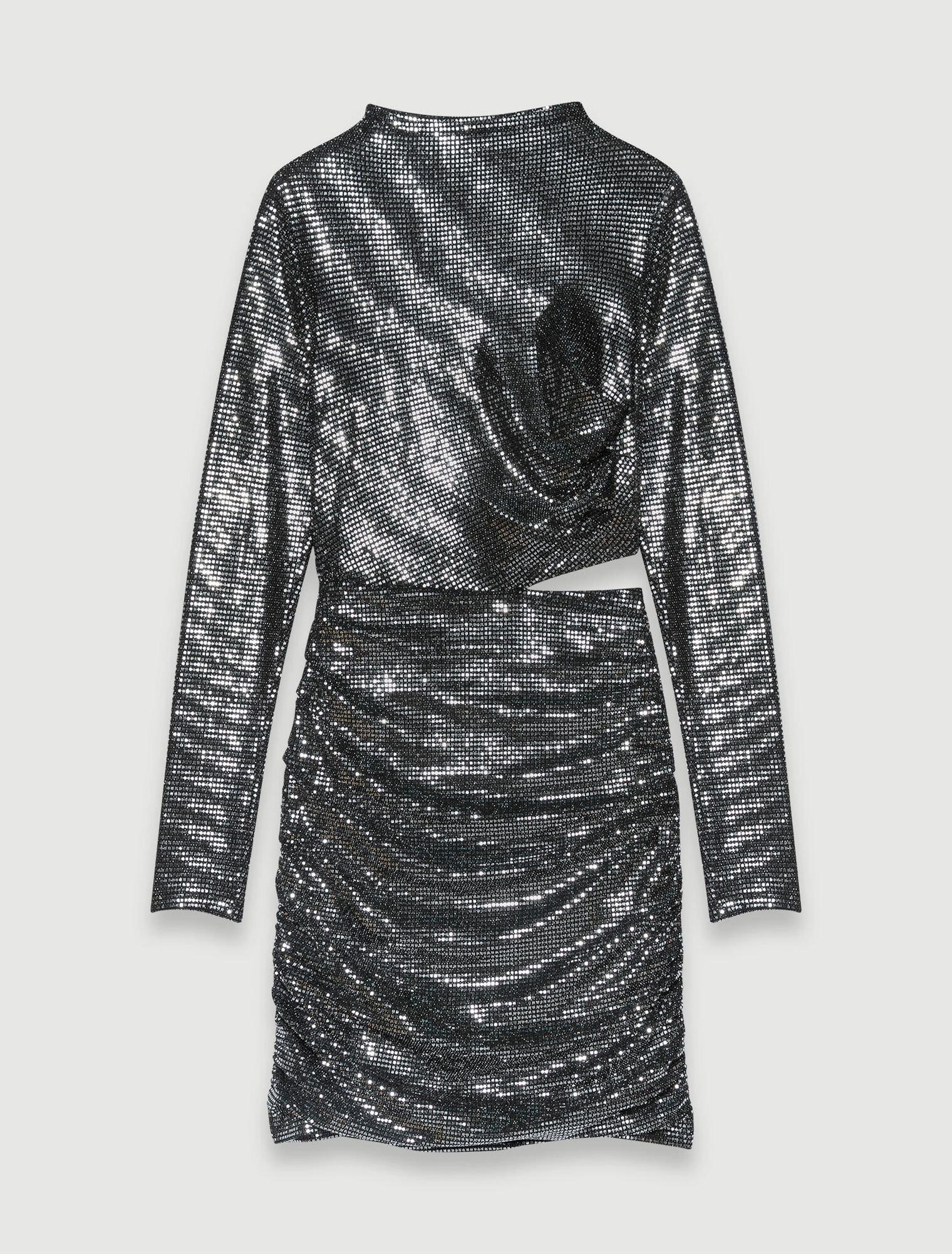 Robe courte en jacquard