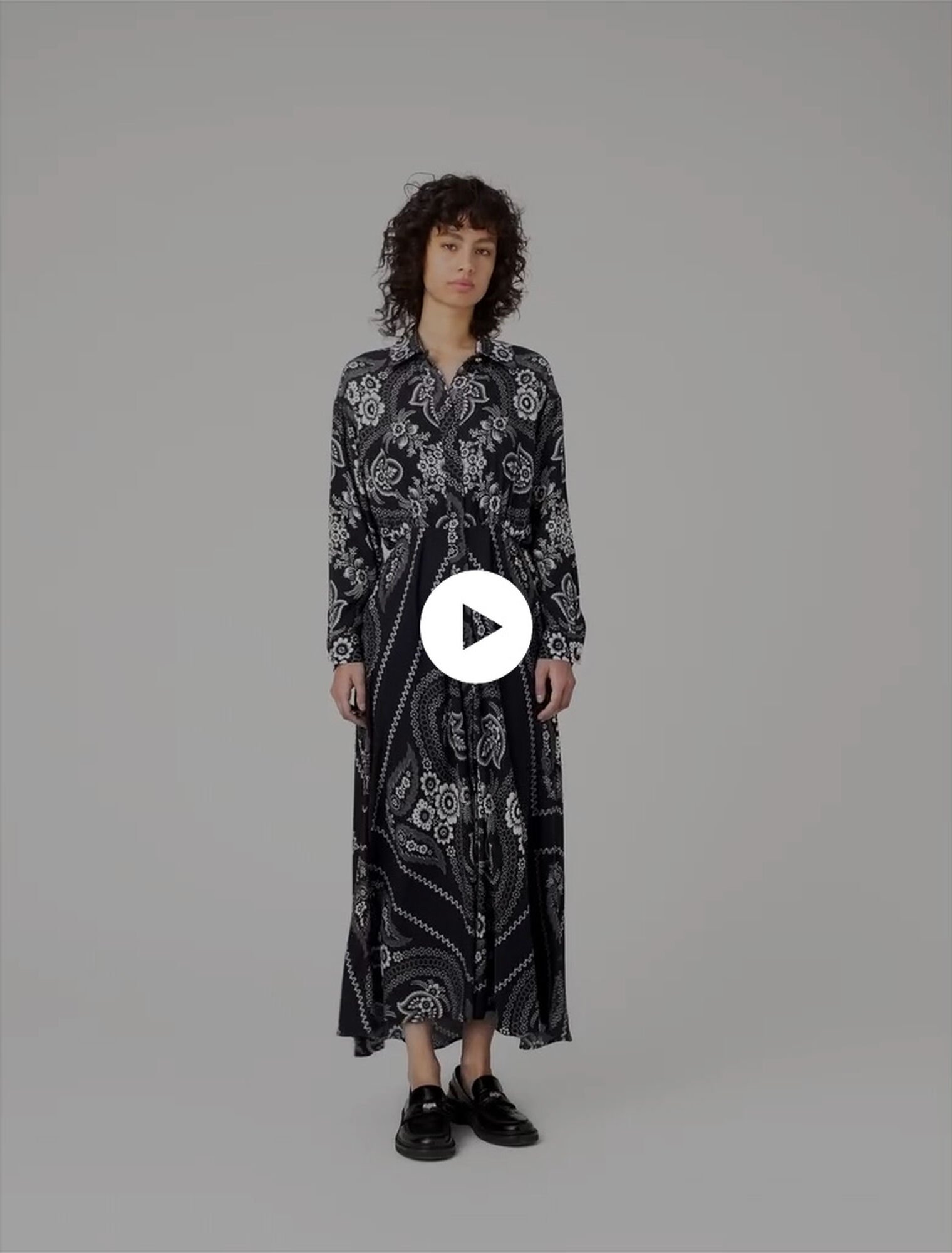 Maxi bandana print dress