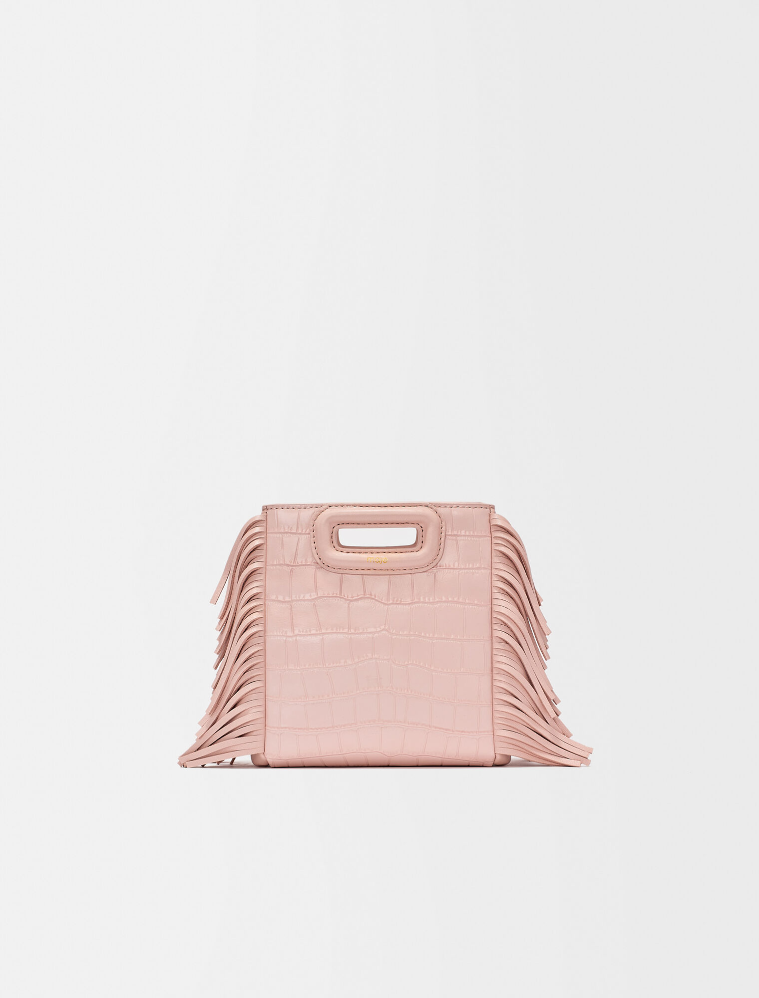 Sac M Mini en cuir croco