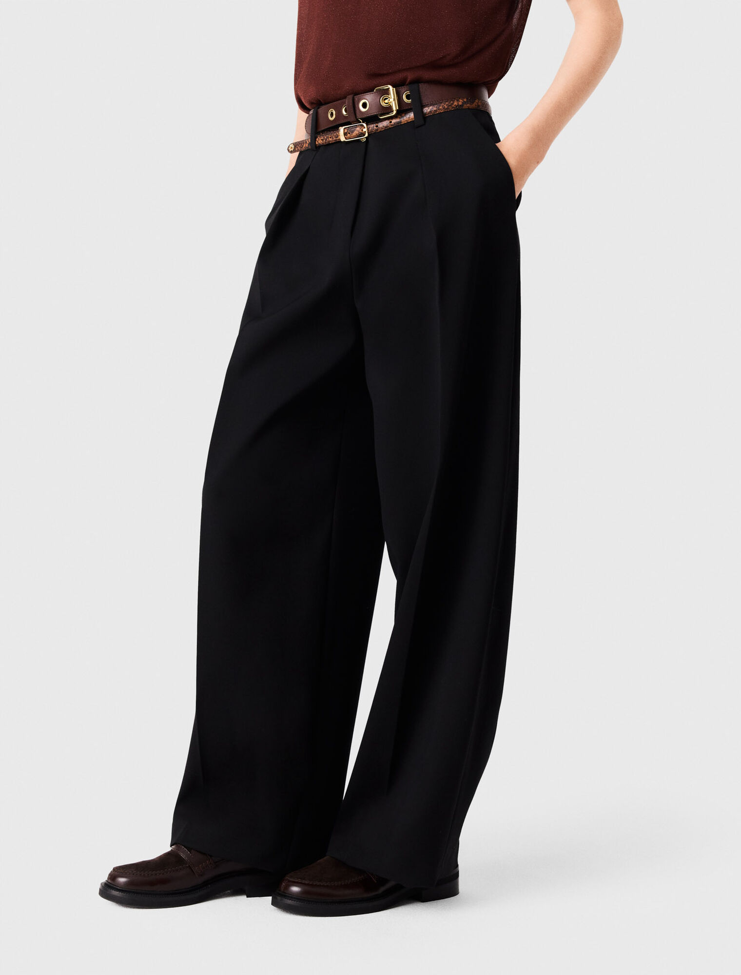 Balloon suit trousers