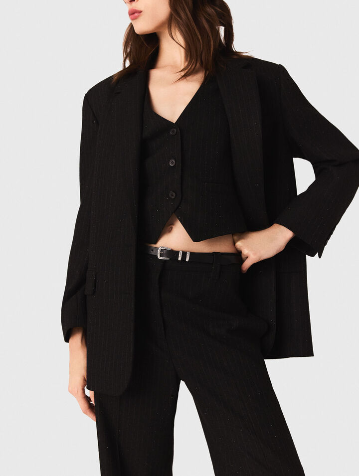 Veste de tailleur à strass