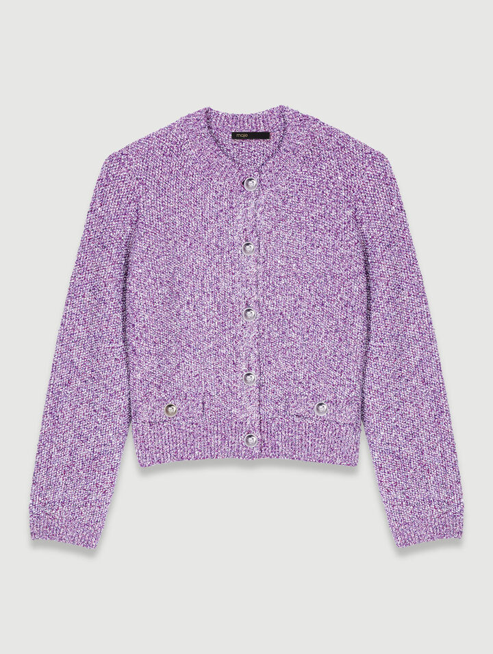 Cardigan en maille à sequins