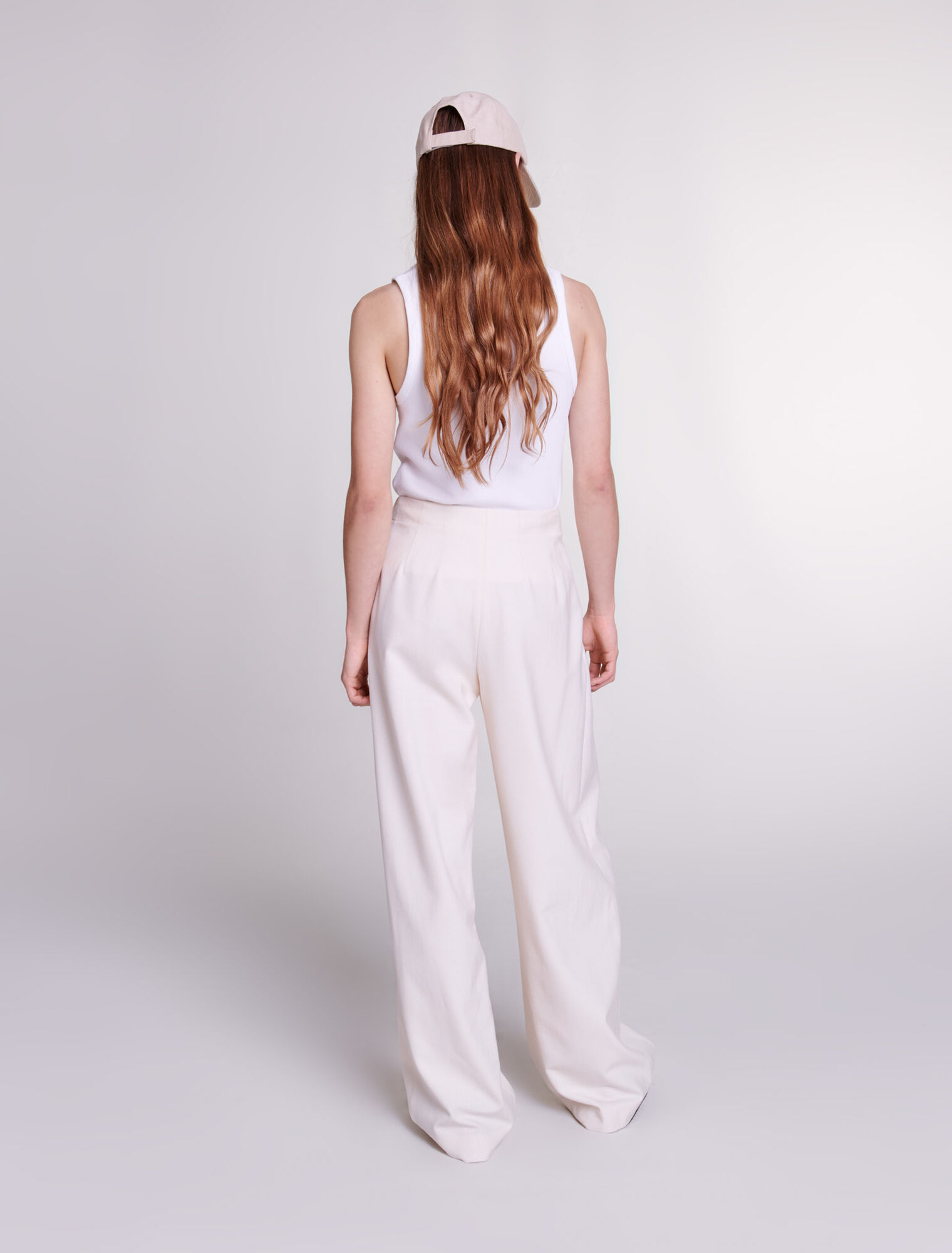 Pantalon de tailleur large