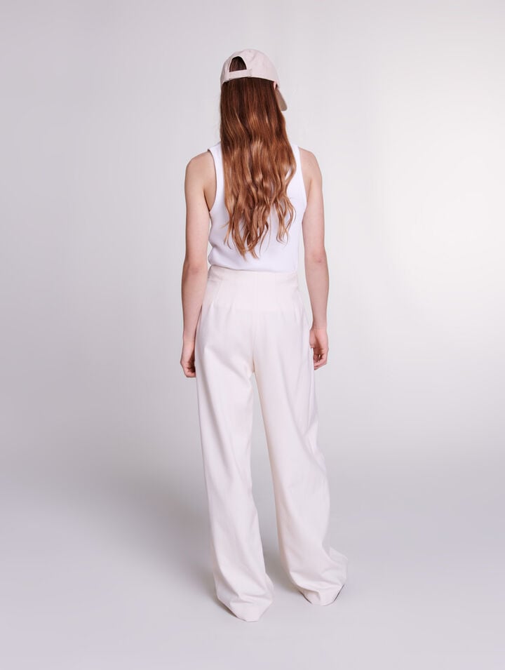 Pantalon de tailleur large