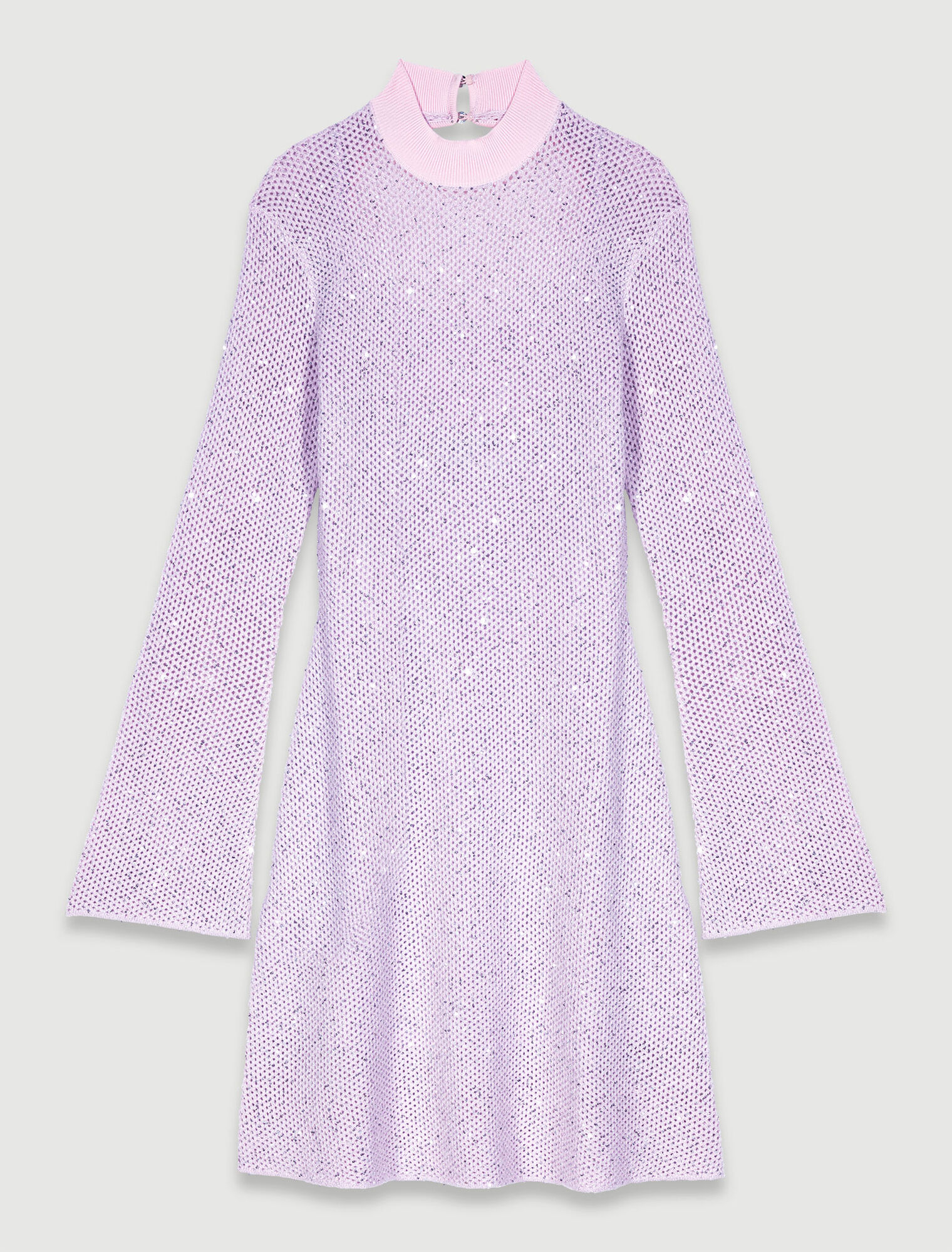 Robe en maille semi-transparente