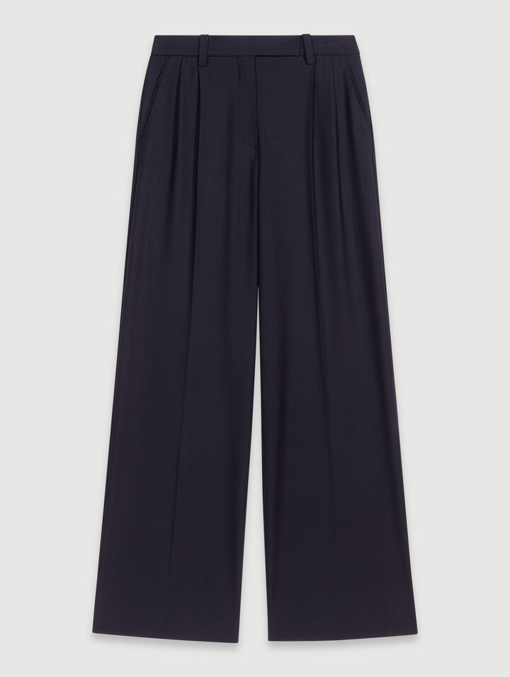 Wide-leg suit trousers