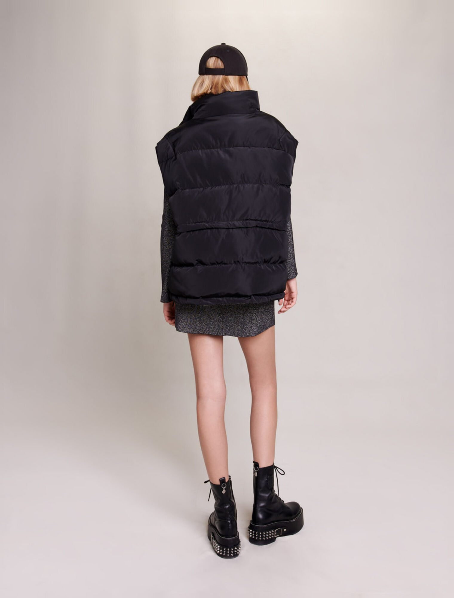 Sleeveless puffer jacket