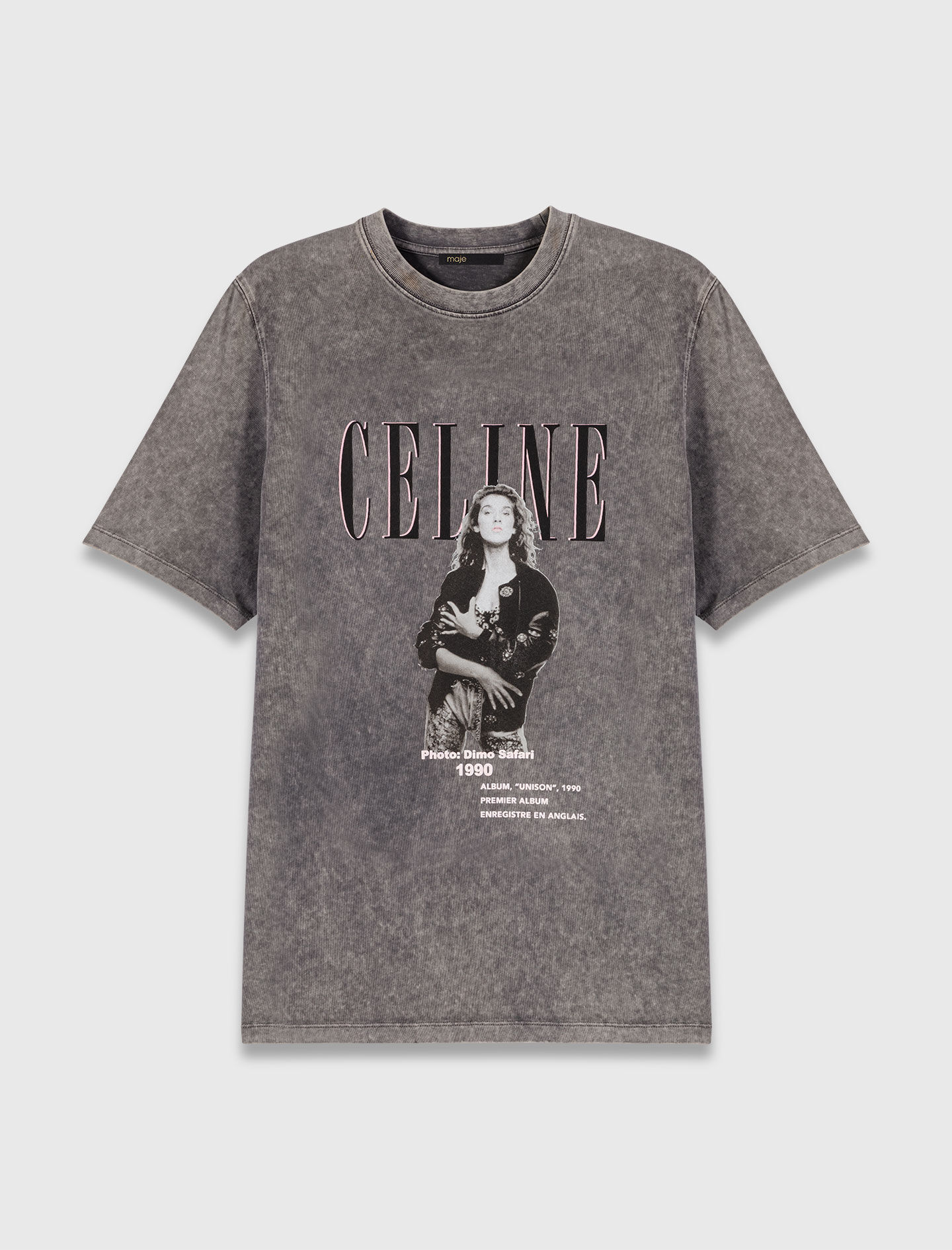 Maje x Céline Dion T-shirt Black / Gray For Women | Maje