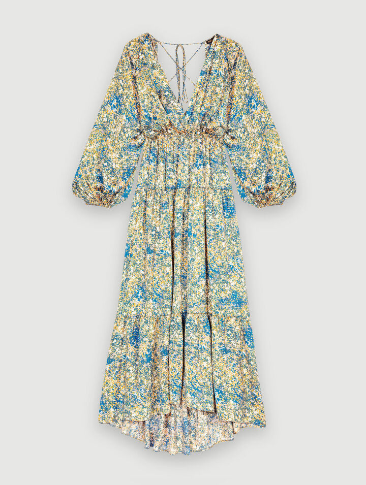 Robe longue imprimée