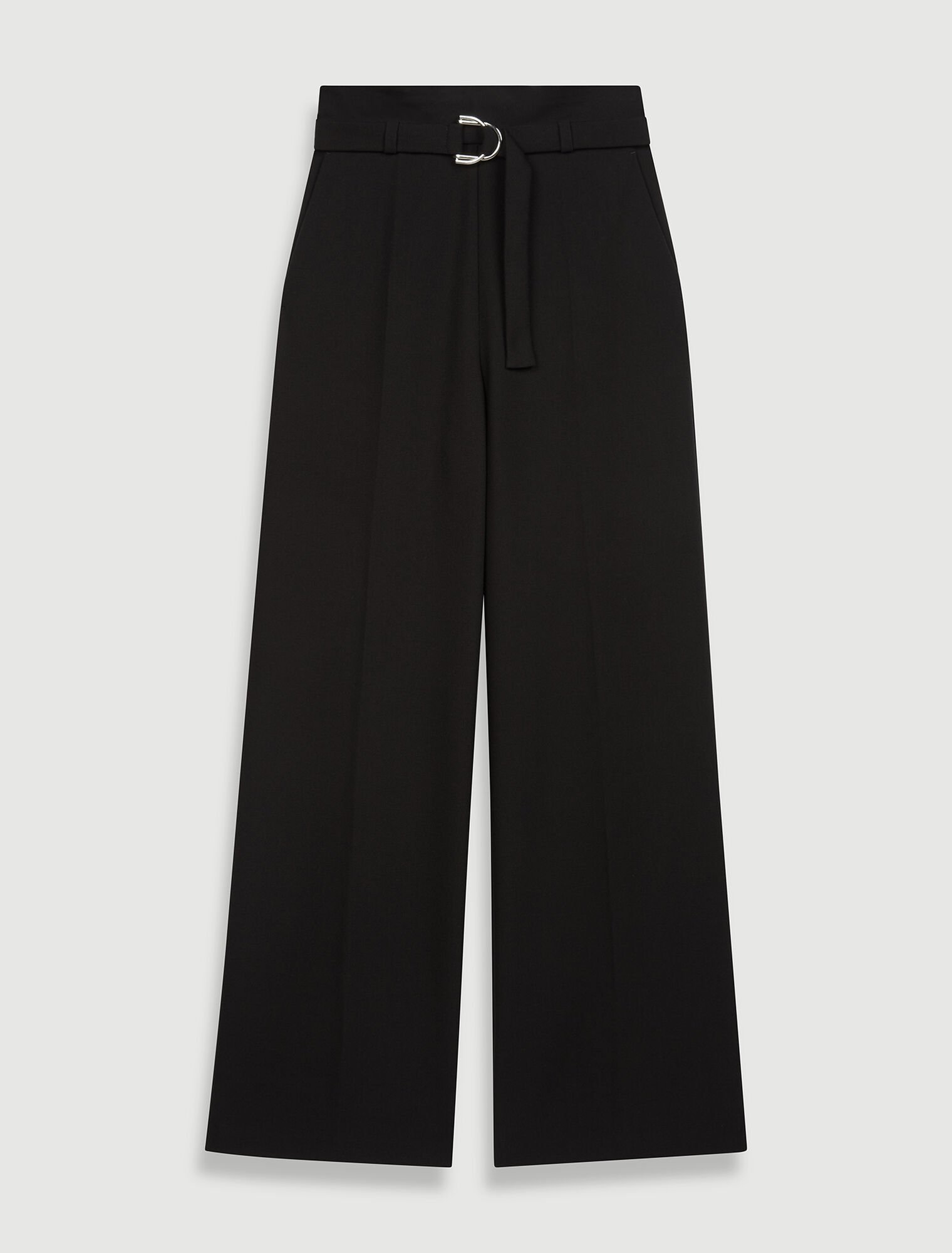 Wide leg pants with belt