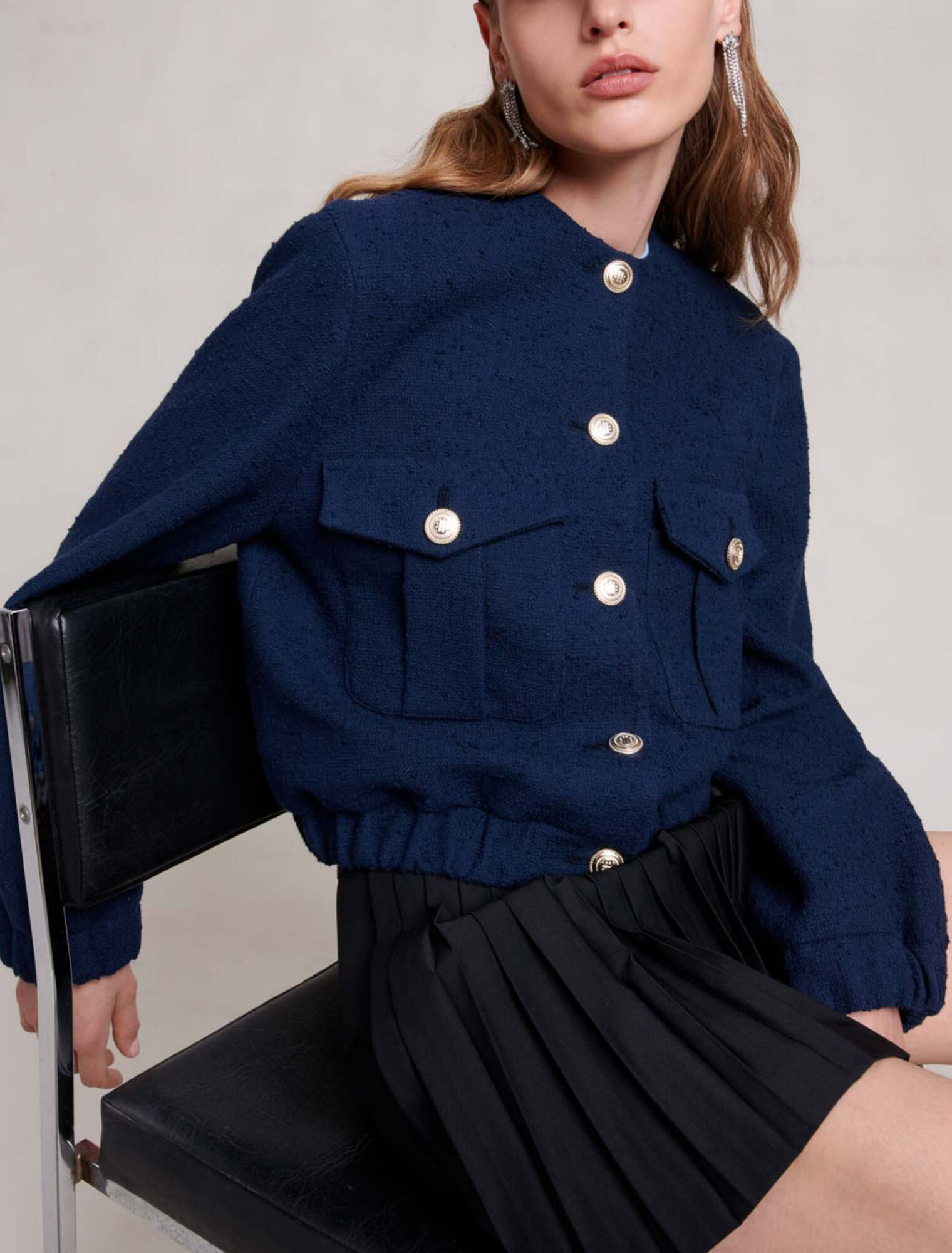 Blouson bomber court