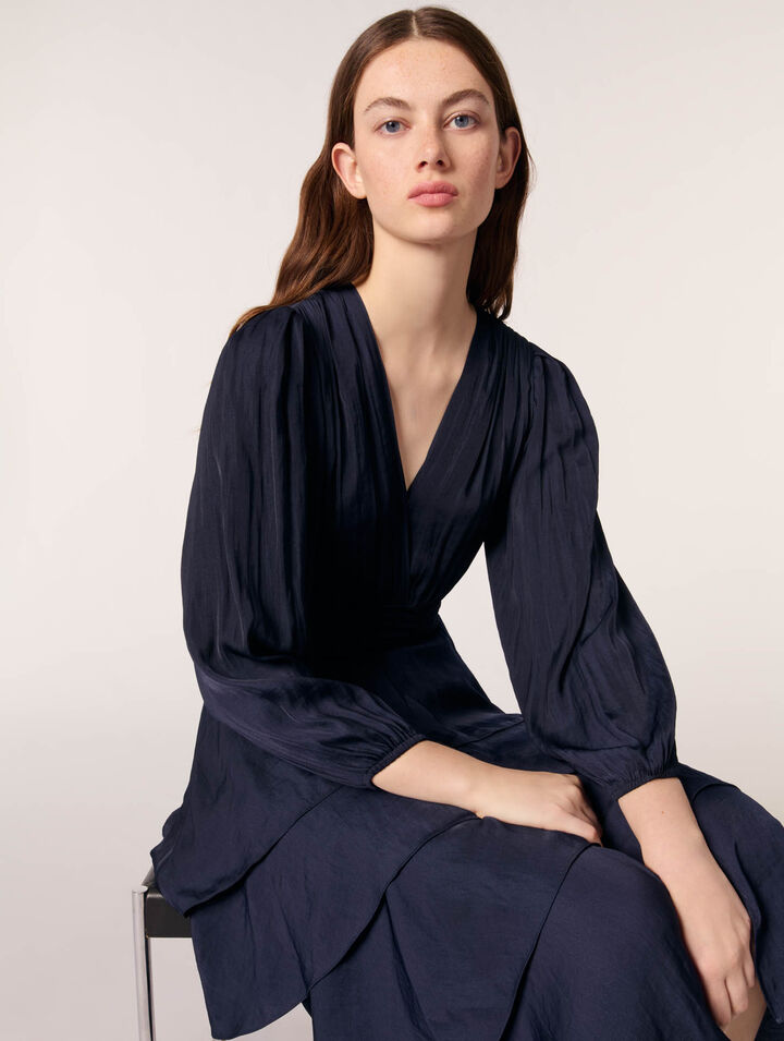 Ruffled maxi dress